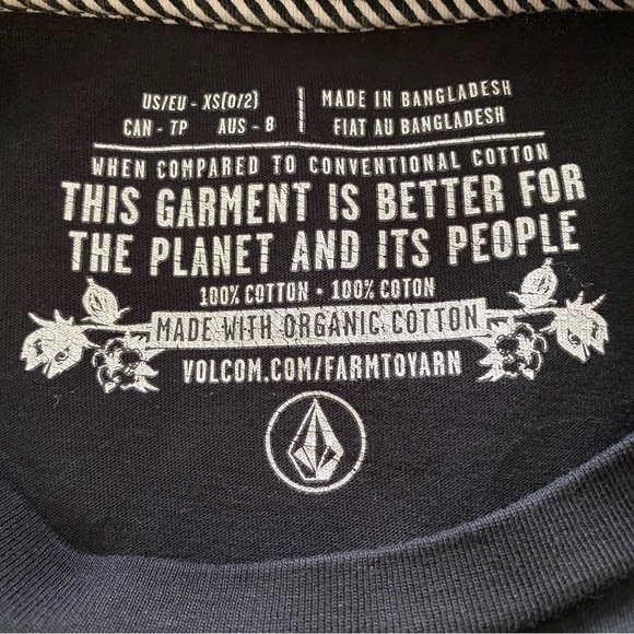 Volcom Stone “Goodies from the 90’s” Skate Long Sleeve Tee Shirt Men XS - Picture 6 of 7